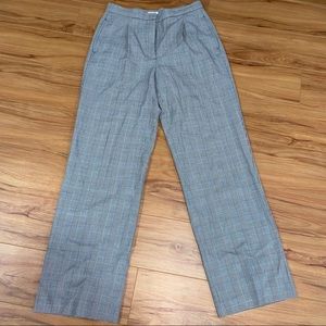 high waisted plaid pants